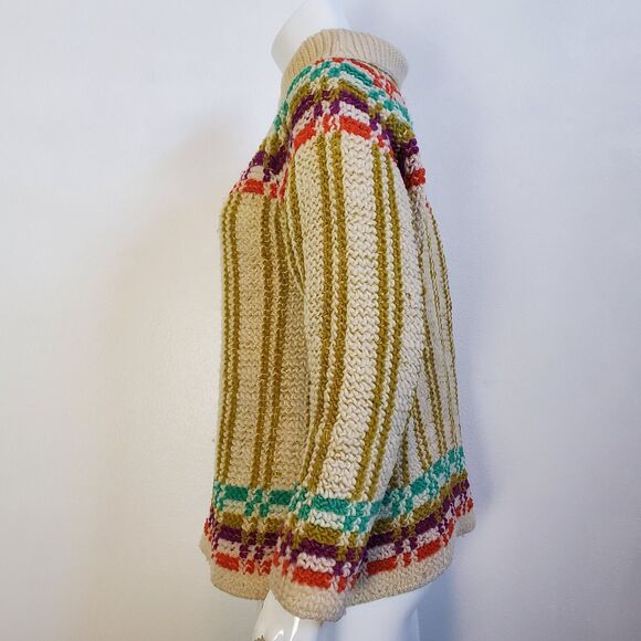 Vintage 60's Campus Casuals Cream Sweater AS IS - Picture 2 of 11